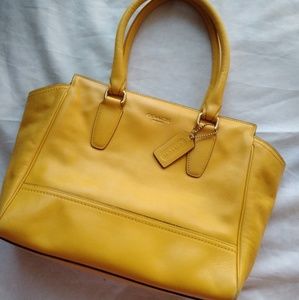 Coach yellow purse